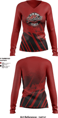 North West Bergen Passaic Basketball League 72359397 Women's Long Sleeve V-neck Shirt - 1