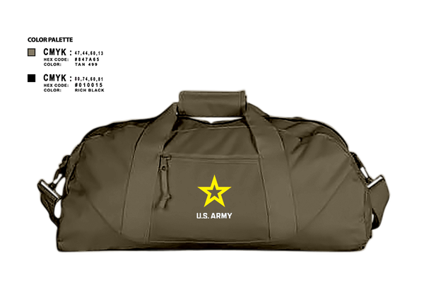 Duffle Bag, Wilmington Army Recruiting Station, Army, Teamtime, Team time, sublimation, custom sports apparel, team uniforms, spirit wear, spiritwear, sports uniforms, custom shirts, team store, custom team store, fundraiser sports, apparel fundraiser
