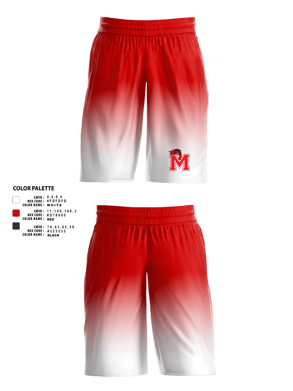 Womens Basketball Shorts, Morrison High School Basketball, Women's Basketball, Teamtime, Team time, sublimation, custom sports apparel, team uniforms, spirit wear, spiritwear, sports uniforms, custom shirts, team store, custom team store, fundraiser sports, apparel fundraiser