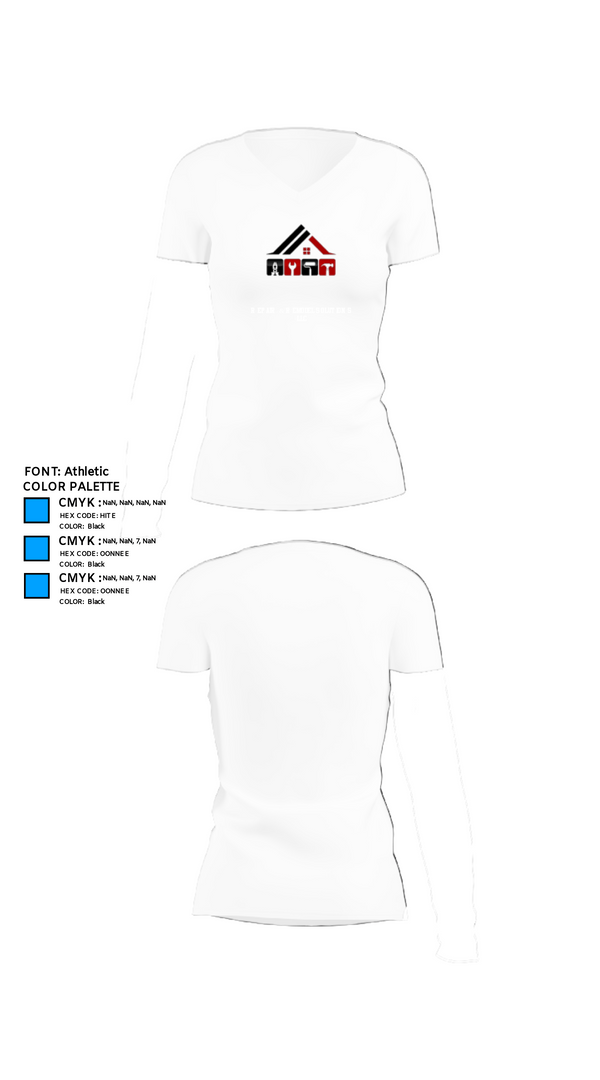 Womens Short Sleeve Vneck Shirt, REPAIR & REMODEL SOLUTIONS LLC, , Teamtime, Team time, sublimation, custom sports apparel, team uniforms, spirit wear, spiritwear, sports uniforms, custom shirts, team store, custom team store, fundraiser sports, apparel fundraiser