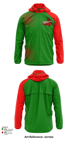 Windbreaker, Boone Toreadors Track & Field, Track & Field, Teamtime, Team time, sublimation, custom sports apparel, team uniforms, spirit wear, spiritwear, sports uniforms, custom shirts, team store, custom team store, fundraiser sports, apparel fundraiser