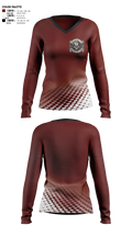 undefined Women's Long Sleeve V-neck Shirt - 2