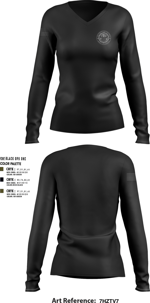 Women's Long Sleeve Vneck Shirt, FbiFBI, , Teamtime, Team time, sublimation, custom sports apparel, team uniforms, spirit wear, spiritwear, sports uniforms, custom shirts, team store, custom team store, fundraiser sports, apparel fundraiser