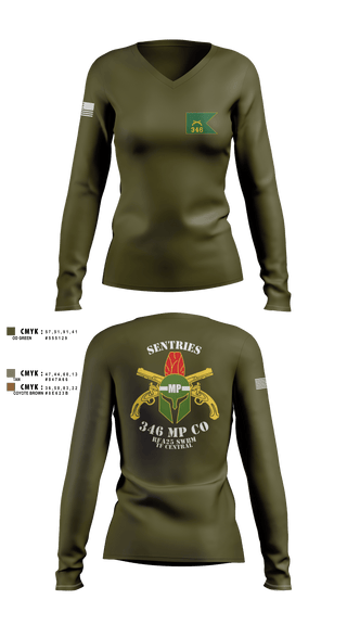 Womens Long Sleeve Vneck Shirt, 346 MP CO, , Teamtime, Team time, sublimation, custom sports apparel, team uniforms, spirit wear, spiritwear, sports uniforms, custom shirts, team store, custom team store, fundraiser sports, apparel fundraiser