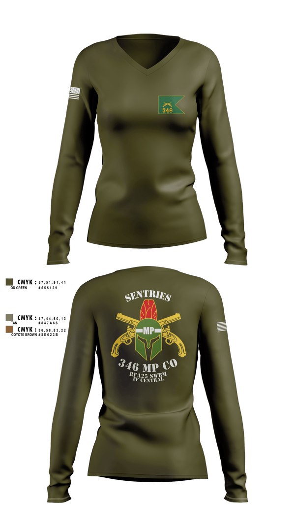 Womens Long Sleeve Vneck Shirt, 346 MP CO, , Teamtime, Team time, sublimation, custom sports apparel, team uniforms, spirit wear, spiritwear, sports uniforms, custom shirts, team store, custom team store, fundraiser sports, apparel fundraiser