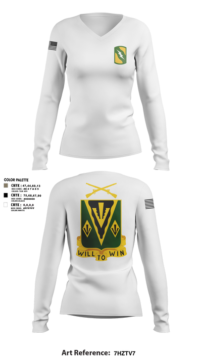 undefined Women's Long Sleeve V-neck Shirt - 2
