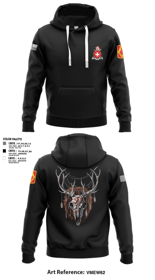 Hoodie, Bravo 1st BN 14th FAR1-14 FAR, Army, Teamtime, Team time, sublimation, custom sports apparel, team uniforms, spirit wear, spiritwear, sports uniforms, custom shirts, team store, custom team store, fundraiser sports, apparel fundraiser