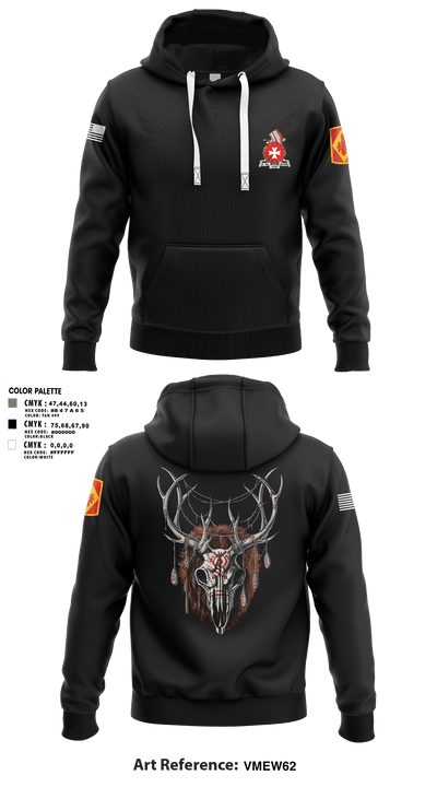 Bravo 1st BN 14th FAR 722916 Hoodie - 3