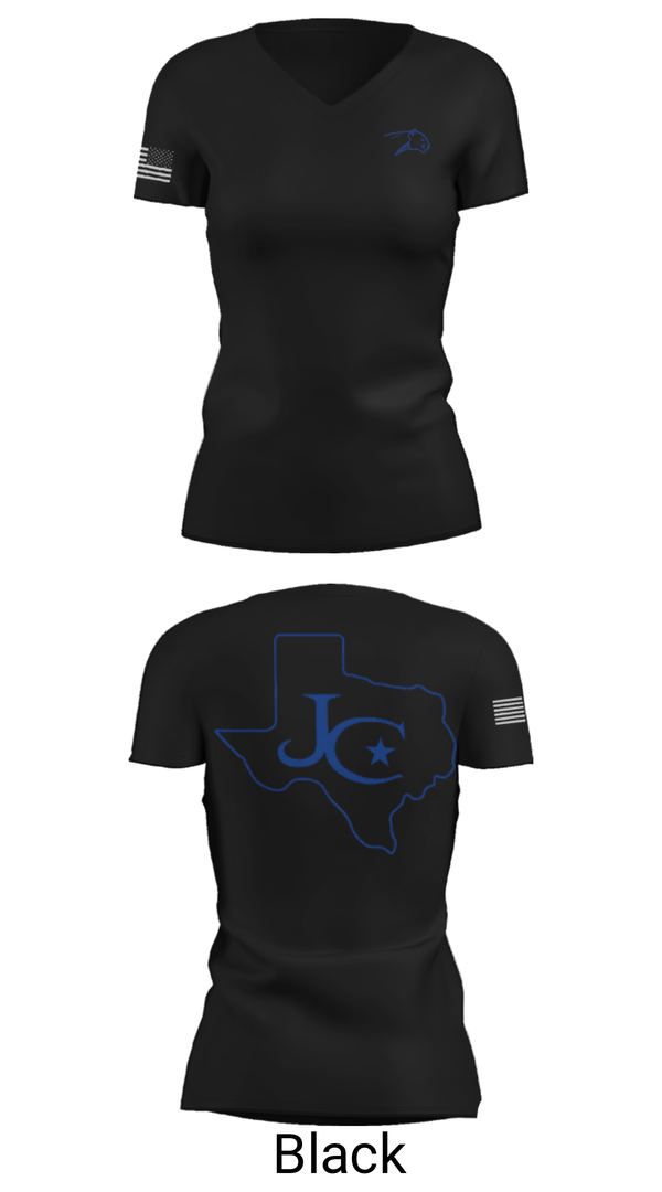 Womens Short Sleeve Vneck Shirt, Jarrell High School Golf, Golf, Teamtime, Team time, sublimation, custom sports apparel, team uniforms, spirit wear, spiritwear, sports uniforms, custom shirts, team store, custom team store, fundraiser sports, apparel fundraiser
