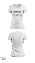 Apple Valley Sun Devils 42610667 Women's Short Sleeve V-neck Shirt - 5