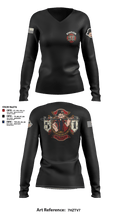 Station 51 74948008 Women's Long Sleeve V-neck Shirt - 3