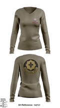 E TRP 3RD PLT Women's Long Sleeve V-neck Shirt - 1