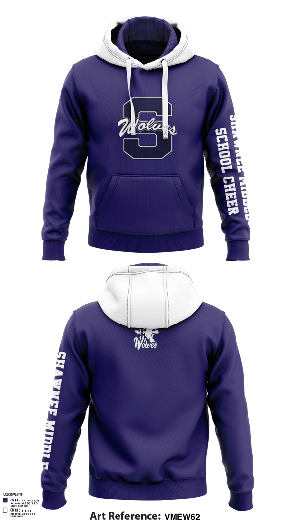 Hoodie, Shawnee Middle School Cheer, Cheer, Teamtime, Team time, sublimation, custom sports apparel, team uniforms, spirit wear, spiritwear, sports uniforms, custom shirts, team store, custom team store, fundraiser sports, apparel fundraiser