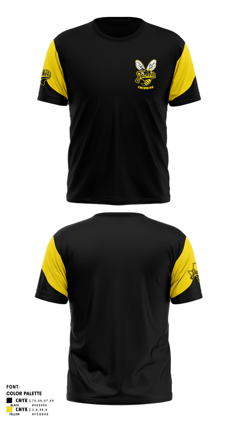 Short Sleeve Performance Shirt, Denison High School Swimming, Swimming, Teamtime, Team time, sublimation, custom sports apparel, team uniforms, spirit wear, spiritwear, sports uniforms, custom shirts, team store, custom team store, fundraiser sports, apparel fundraiser
