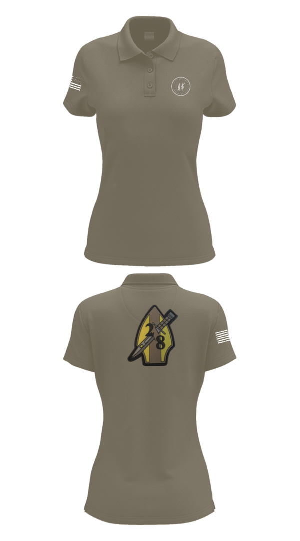 Womens Short Sleeve Performance Polo, 2nd bn 8th Marines, Marines, Teamtime, Team time, sublimation, custom sports apparel, team uniforms, spirit wear, spiritwear, sports uniforms, custom shirts, team store, custom team store, fundraiser sports, apparel fundraiser
