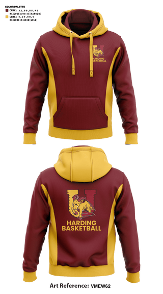 Hoodie, Harding University High School Basketball, Men's Basketball, Teamtime, Team time, sublimation, custom sports apparel, team uniforms, spirit wear, spiritwear, sports uniforms, custom shirts, team store, custom team store, fundraiser sports, apparel fundraiser