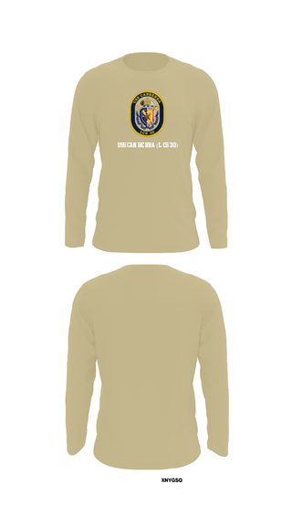 Long Sleeve Performance Shirt, USS CANBERRA (LCS 30), Navy, Teamtime, Team time, sublimation, custom sports apparel, team uniforms, spirit wear, spiritwear, sports uniforms, custom shirts, team store, custom team store, fundraiser sports, apparel fundraiser