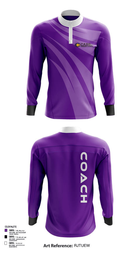 Quarter Zip Jacket, Caro High School Volleyball, Women's Volleyball, Teamtime, Team time, sublimation, custom sports apparel, team uniforms, spirit wear, spiritwear, sports uniforms, custom shirts, team store, custom team store, fundraiser sports, apparel fundraiser