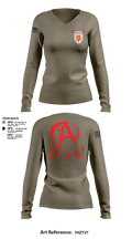 undefined Women's Long Sleeve V-neck Shirt - 1