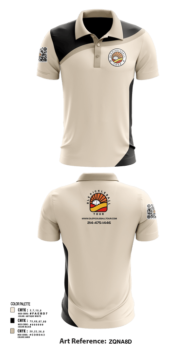Ole Pickleball Tour 80972916 Short Sleeve Performance Polo - 121
