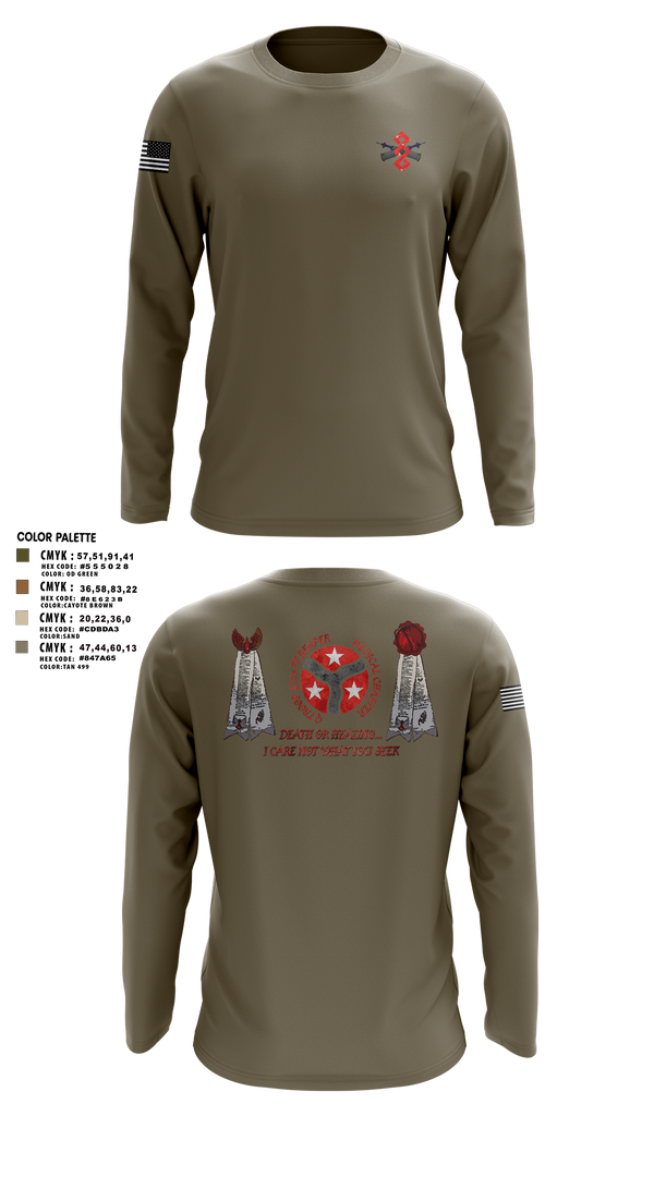 Long Sleeve Performance Shirt, q trp 4/278th, , Teamtime, Team time, sublimation, custom sports apparel, team uniforms, spirit wear, spiritwear, sports uniforms, custom shirts, team store, custom team store, fundraiser sports, apparel fundraiser