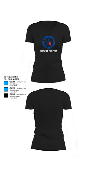Women's Short Sleeve Vneck Shirt, SHOW OF SUPPORT, , Teamtime, Team time, sublimation, custom sports apparel, team uniforms, spirit wear, spiritwear, sports uniforms, custom shirts, team store, custom team store, fundraiser sports, apparel fundraiser
