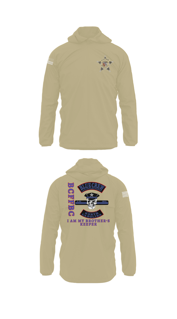 Windbreaker, Bluecrew law enforcement motorcycle club, , Teamtime, Team time, sublimation, custom sports apparel, team uniforms, spirit wear, spiritwear, sports uniforms, custom shirts, team store, custom team store, fundraiser sports, apparel fundraiser