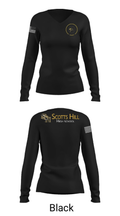 Scotts Hill High School Band 94366056 Women's Long Sleeve V-neck Shirt - 35