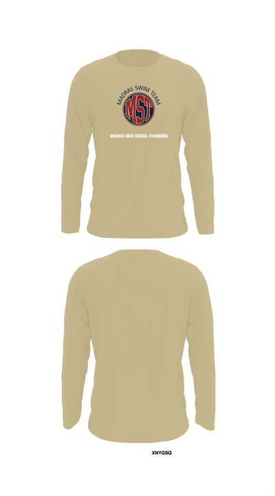 Madras High School Swimming 75031582 Long Sleeve Performance Shirt 37
