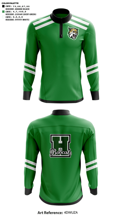 Hempstead High School Basketball 68535161 Quarter Zip Jacket - 41