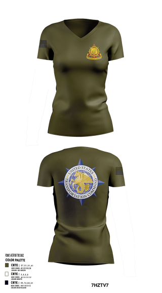 Womens Short Sleeve Vneck Shirt, 773rd transportation company, Army, Teamtime, Team time, sublimation, custom sports apparel, team uniforms, spirit wear, spiritwear, sports uniforms, custom shirts, team store, custom team store, fundraiser sports, apparel fundraiser