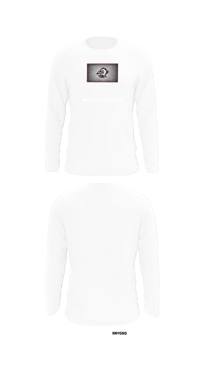 Buffalo High School Golf 65162940 Long Sleeve Performance Shirt - 8