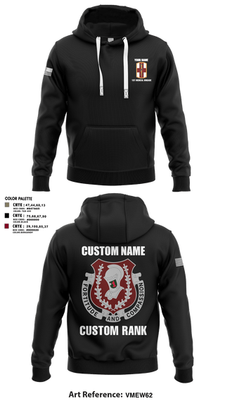 Hoodie, 1st Medical Brigade, , Teamtime, Team time, sublimation, custom sports apparel, team uniforms, spirit wear, spiritwear, sports uniforms, custom shirts, team store, custom team store, fundraiser sports, apparel fundraiser