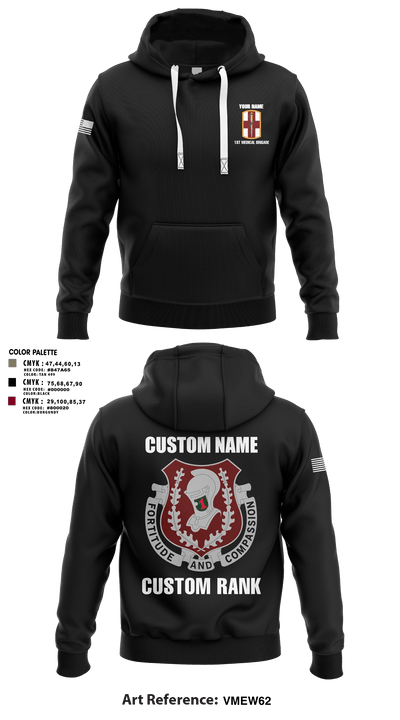 1st Medical Brigade 47127889 Hoodie - 3