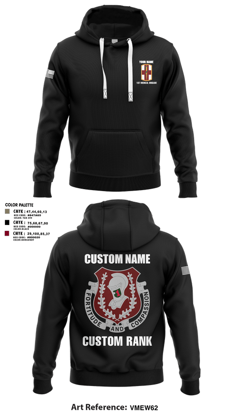 Hoodie, 1st Medical Brigade, , Teamtime, Team time, sublimation, custom sports apparel, team uniforms, spirit wear, spiritwear, sports uniforms, custom shirts, team store, custom team store, fundraiser sports, apparel fundraiser