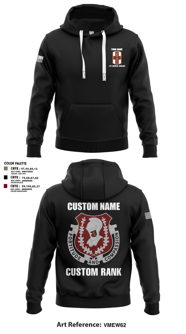Hoodie, 1st Medical Brigade, , Teamtime, Team time, sublimation, custom sports apparel, team uniforms, spirit wear, spiritwear, sports uniforms, custom shirts, team store, custom team store, fundraiser sports, apparel fundraiser