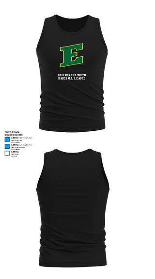 Tank Top, DC Everest Youth Baseball League, Baseball, Teamtime, Team time, sublimation, custom sports apparel, team uniforms, spirit wear, spiritwear, sports uniforms, custom shirts, team store, custom team store, fundraiser sports, apparel fundraiser