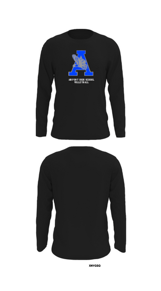 Long Sleeve Performance Shirt, Airport High School Volleyball, Women's Volleyball, Teamtime, Team time, sublimation, custom sports apparel, team uniforms, spirit wear, spiritwear, sports uniforms, custom shirts, team store, custom team store, fundraiser sports, apparel fundraiser