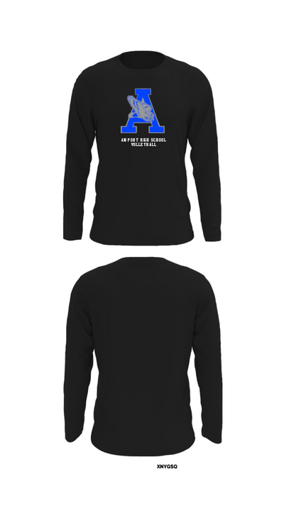 Airport High School Volleyball 92369251 Long Sleeve Performance Shirt - 27