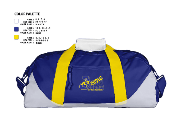 Duffle Bag, Johnsonburg Area Senior High School Band, Spirit Store, Teamtime, Team time, sublimation, custom sports apparel, team uniforms, spirit wear, spiritwear, sports uniforms, custom shirts, team store, custom team store, fundraiser sports, apparel fundraiser