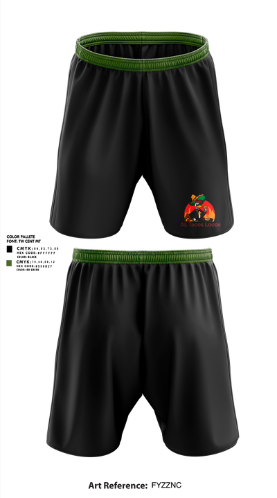 Al Tacos Locos 95023121 Athletic Shorts With Pockets - 1