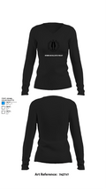 Bpurbon and Ballistics Podcast 12058467 Women's Long Sleeve V-neck Shirt - 34