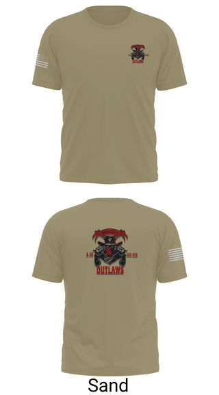 Short Sleeve Performance Shirt, 1st Cav 3rd BEB ACO “Outlaw”, , Teamtime, Team time, sublimation, custom sports apparel, team uniforms, spirit wear, spiritwear, sports uniforms, custom shirts, team store, custom team store, fundraiser sports, apparel fundraiser