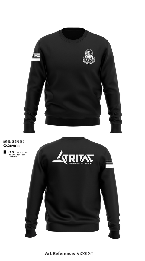 Crew Neck Sweatshirt, Tritac Shooting Solutions, , Teamtime, Team time, sublimation, custom sports apparel, team uniforms, spirit wear, spiritwear, sports uniforms, custom shirts, team store, custom team store, fundraiser sports, apparel fundraiser