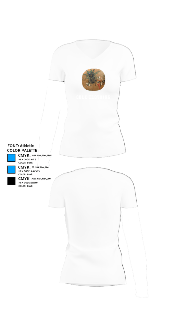 Womens Short Sleeve Vneck Shirt, Cole Clothing, , Teamtime, Team time, sublimation, custom sports apparel, team uniforms, spirit wear, spiritwear, sports uniforms, custom shirts, team store, custom team store, fundraiser sports, apparel fundraiser