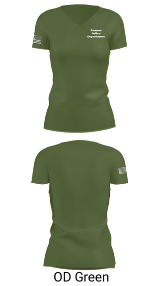 Women's Short Sleeve Vneck Shirt, Pawnee Police Department, Police, Teamtime, Team time, sublimation, custom sports apparel, team uniforms, spirit wear, spiritwear, sports uniforms, custom shirts, team store, custom team store, fundraiser sports, apparel fundraiser