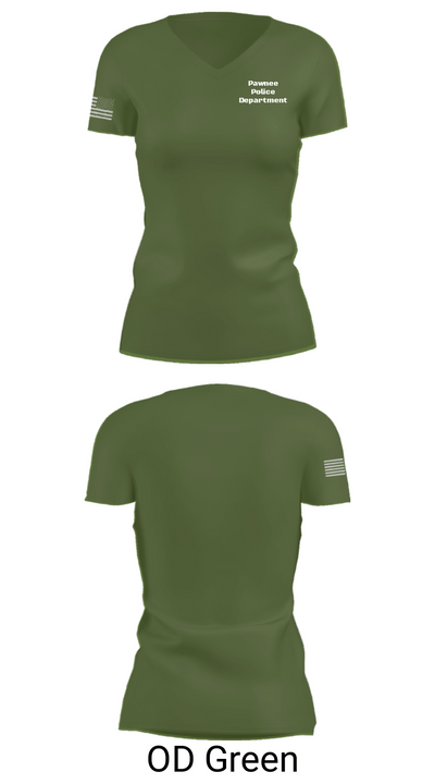 Pawnee Police Department 6763797 Women's Short Sleeve V-neck Shirt - 46