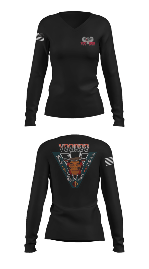 Women's Long Sleeve Vneck Shirt, A Co.2-10 AHB, , Teamtime, Team time, sublimation, custom sports apparel, team uniforms, spirit wear, spiritwear, sports uniforms, custom shirts, team store, custom team store, fundraiser sports, apparel fundraiser