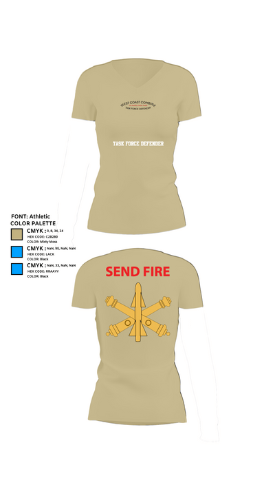Task Force Defender 2317452 Women's Short Sleeve V-neck Shirt - 84