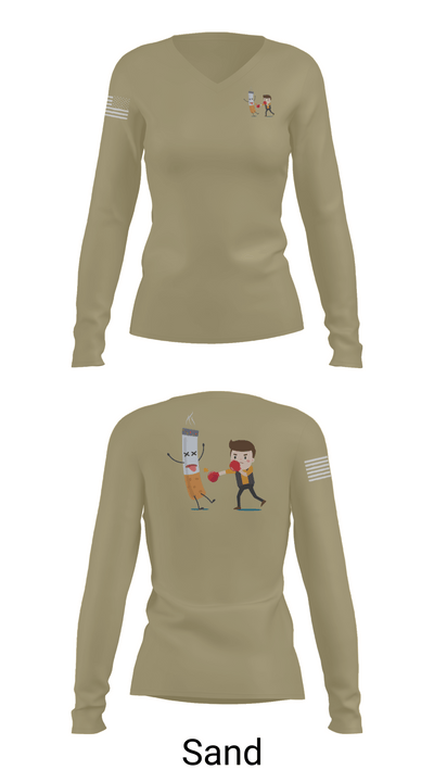 La droga niños 95132385 Women's Long Sleeve V-neck Shirt - 92